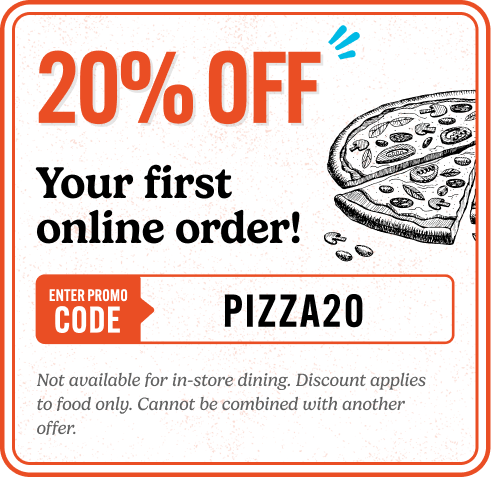 20% Off Your first online order!